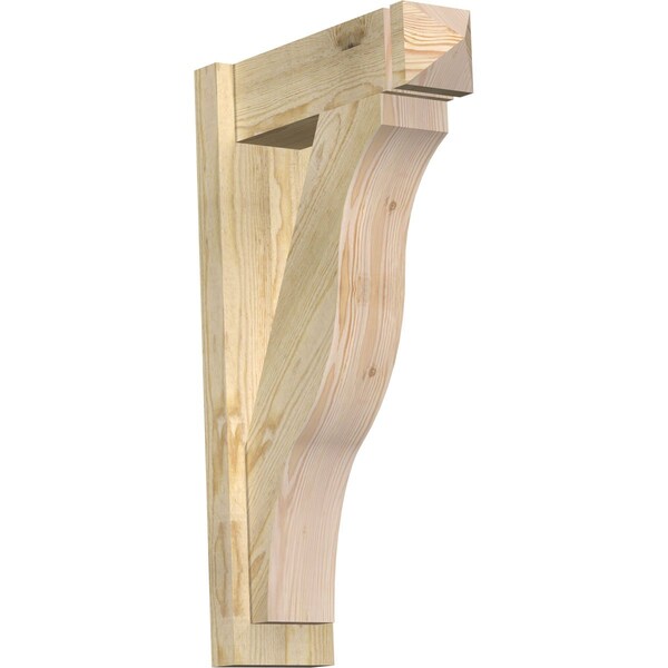 Ekena Millwork Funston Rough Sawn Arts and Crafts Outlooker, Douglas Fir, 6"W x 18"D x 30"H OUT06X18X30FST03RDF - main